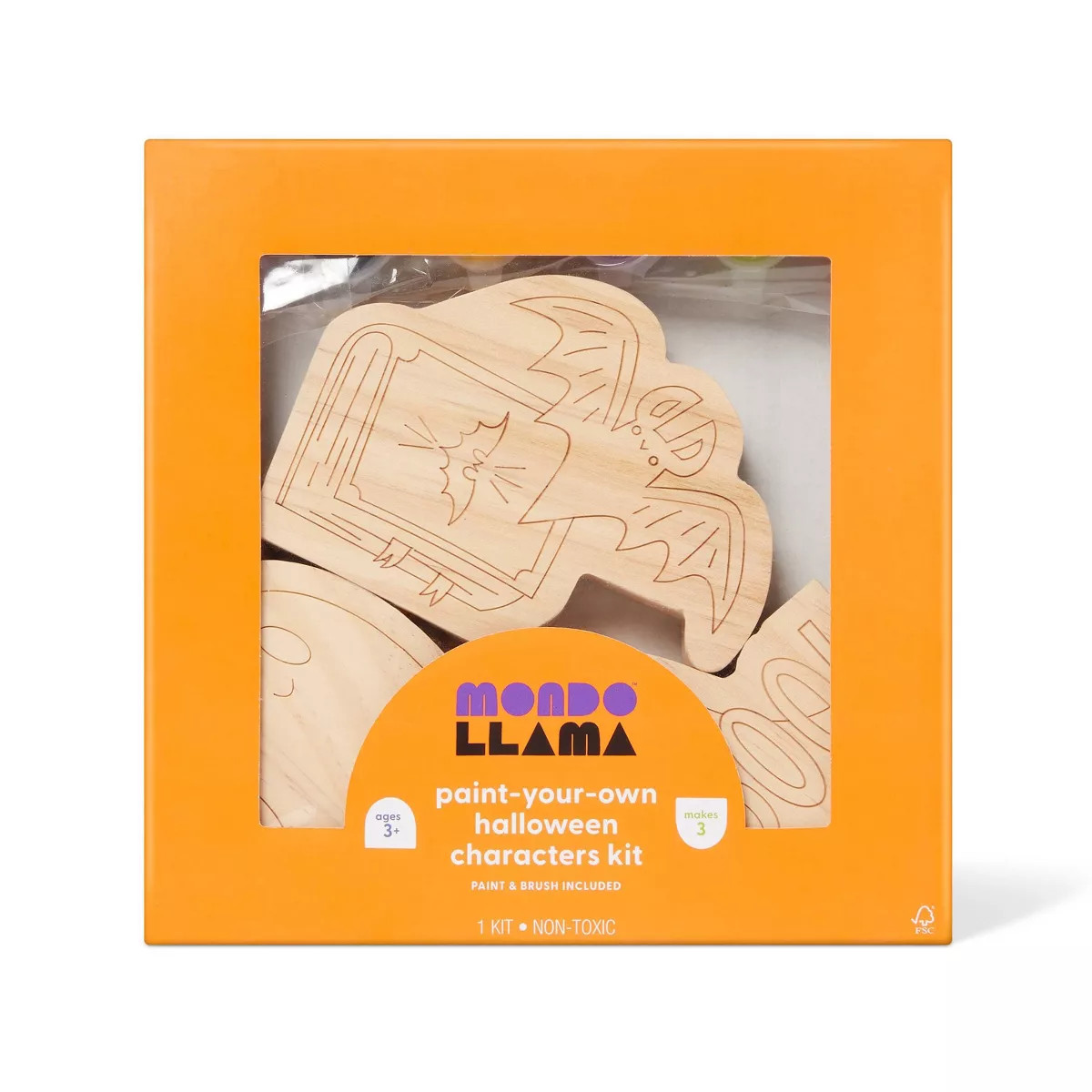 Paint-Your-Own Wood Ghosts and Bat - Mondo Llama™ | Target