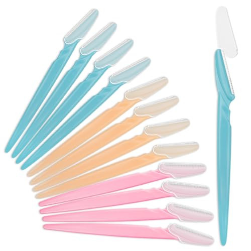 Eyebrow Razor for Women, 12 Pcs Dermaplaning Tool for Face Professional, Face Razor for Women Facial Hair Remover | Amazon (US)