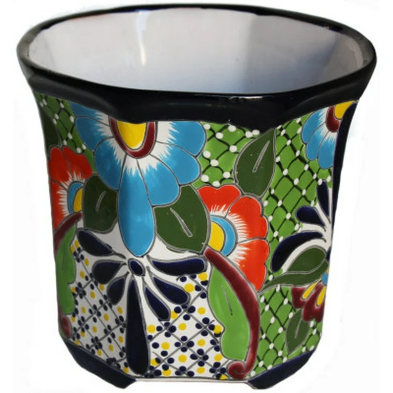 Sevina Mexican Colors Talavera Ceramic Garden Pot | Walmart (US)