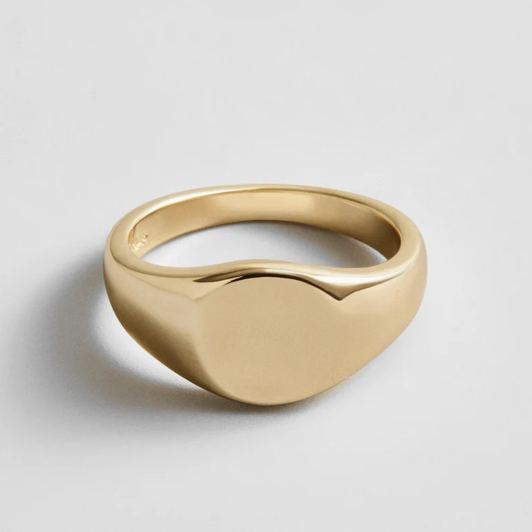 Penelope Signet Ring - Gold | BaubleBar