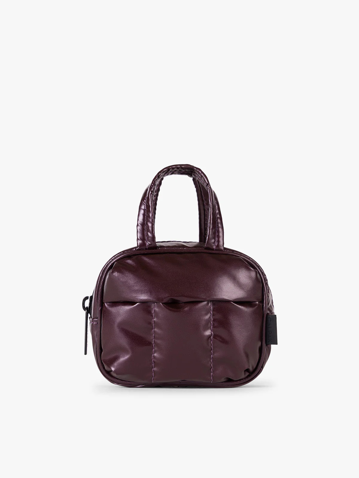 CALPAK Luka Duffel Zip Bag Charm in Glazed Dark Cherry | Weekender Travel Bag | CALPAK