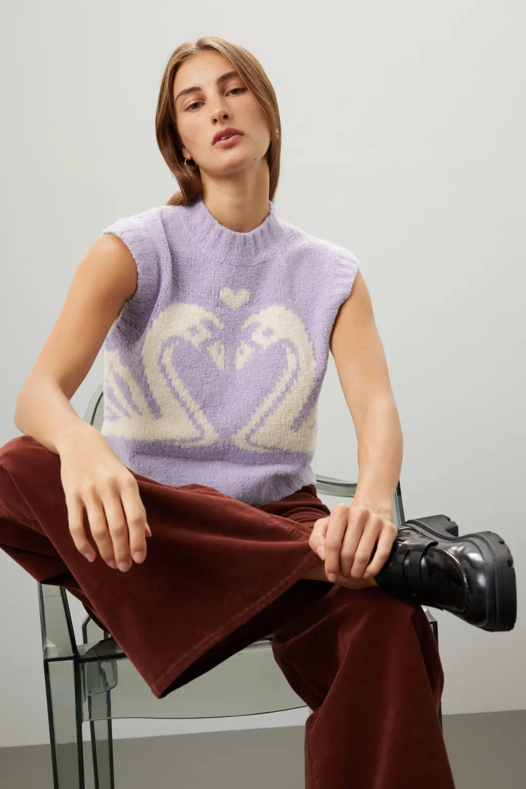 Swan Heart Vest | Rent the Runway