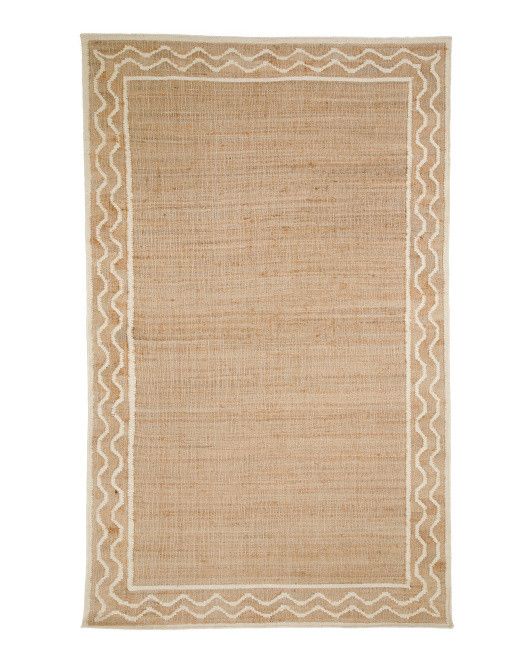 Flat Weave Scalloped Design Rug | TJ Maxx