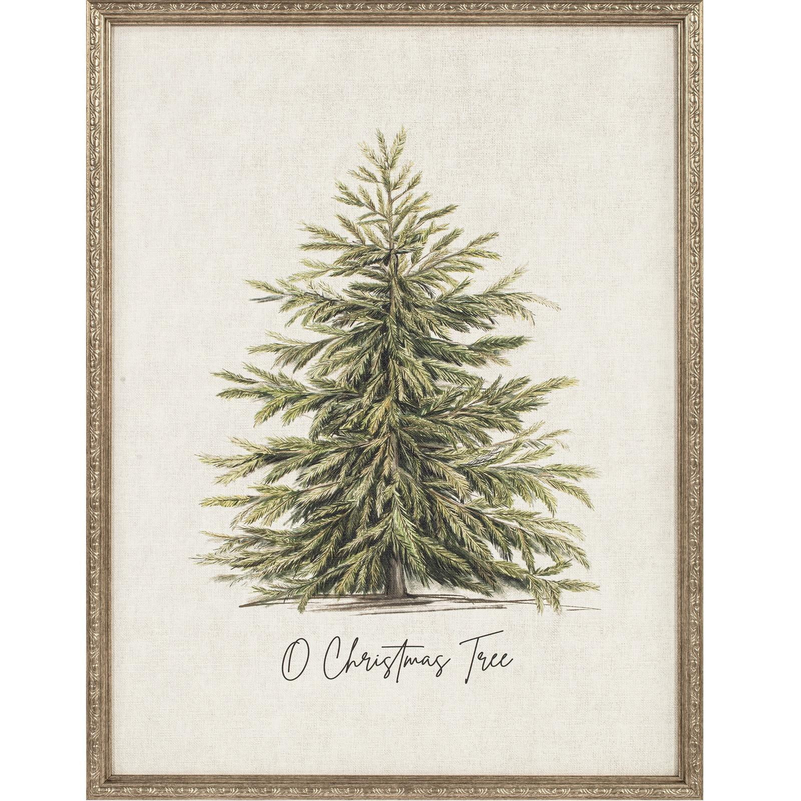 My Texas House O Christmas Tree Framed Holiday Wall Art 18x24 | Walmart (US)