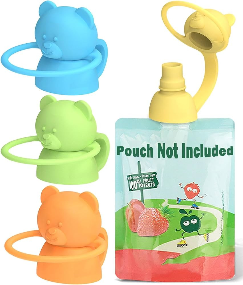 Soft Sip Food Pouch Top - BPA Free Pouch Tops for Baby Prevent Spills, Led Weaning, Self Feeding,... | Amazon (US)