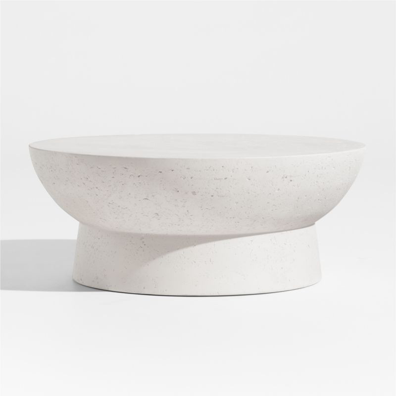 Marfa 40" Outdoor Concrete Coffee Table + Reviews | Crate & Barrel | Crate & Barrel