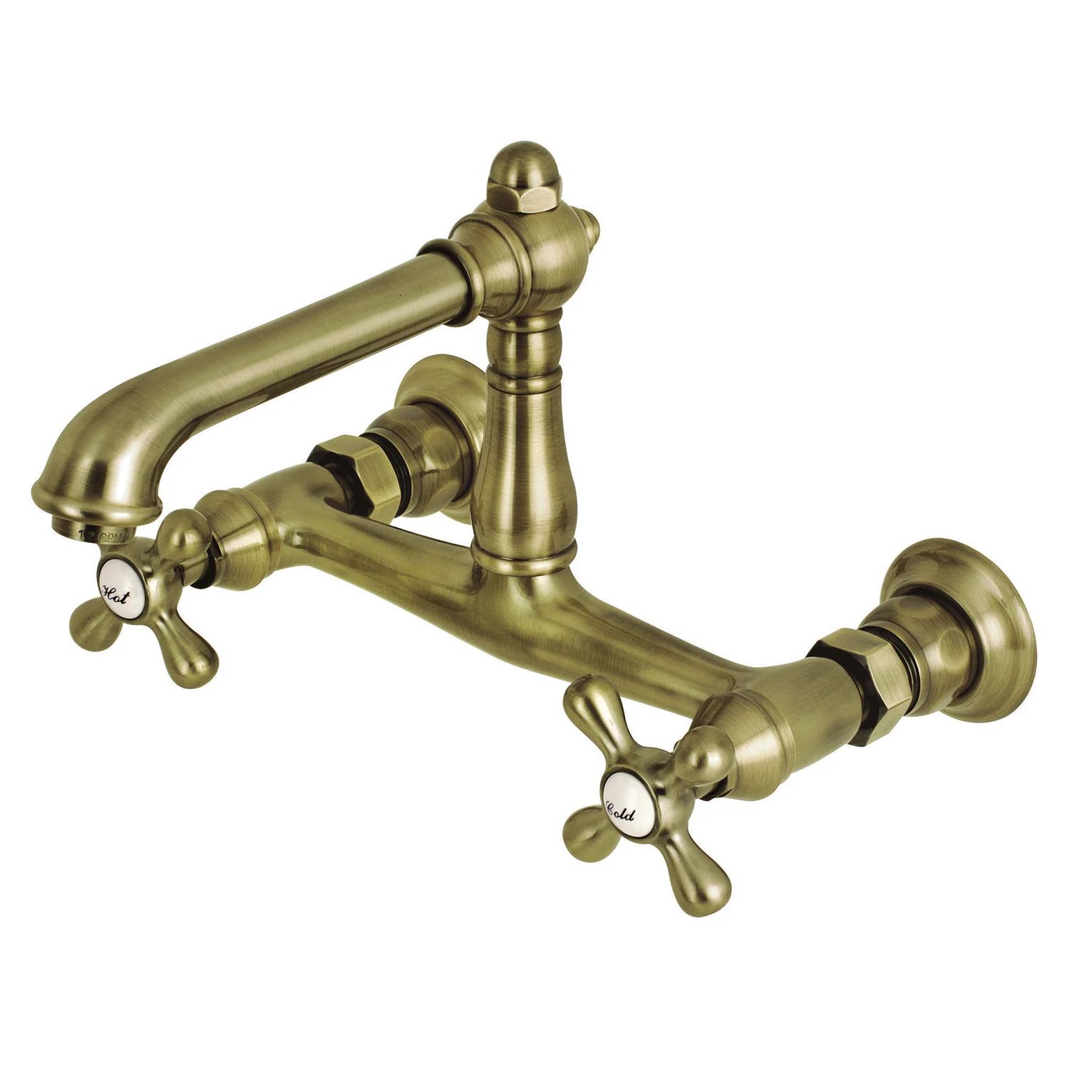 KS7243AX English Country Wall Mounted Faucet 2-handle Bathroom Faucet | Wayfair North America