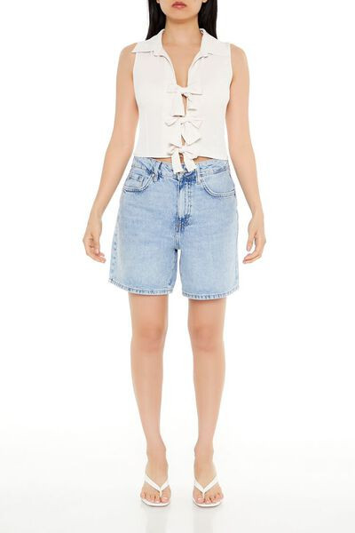 Sleeveless Bow Crop Top | Forever 21