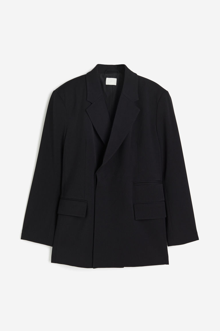H & M - Oversized blazer - Black | H&M (UK, MY, IN, SG, PH, TW, HK)