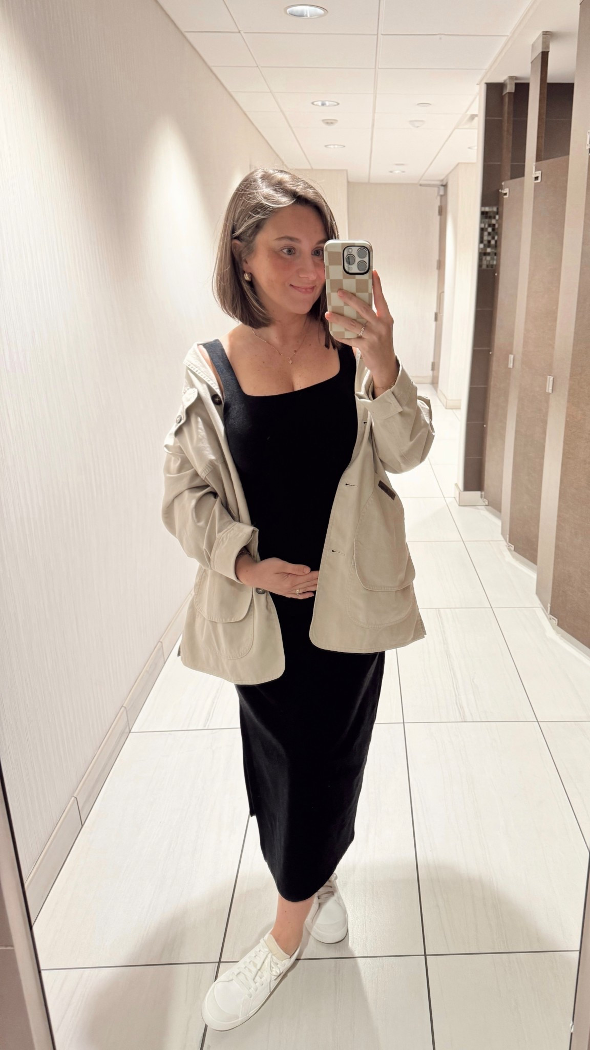 I got my pre-pregnancy size in the dress! 