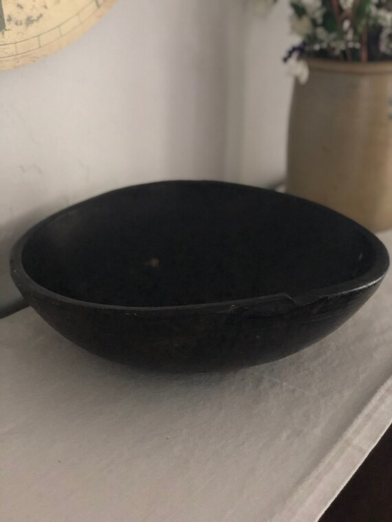 Antique Large Primitive Dark Wood Dough Bowl, Rustic Farmhouse, Country Kitchen, 1800s | Etsy (US)