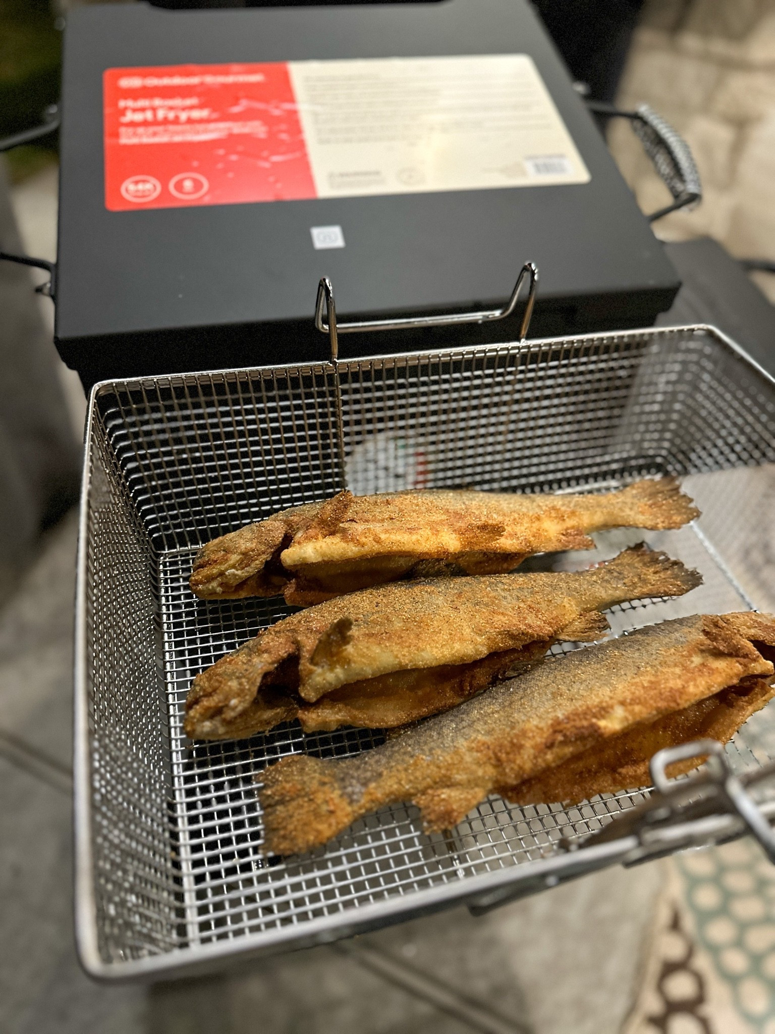 Fish fry with the Outdoor Gourmet fryer. Perfect gift for Father’s Day! #fishfry #deepfryer #fryer #seafood #outdoorcooking