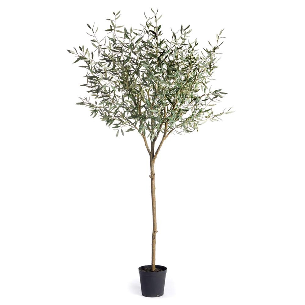 Nicholas French Country 96" Olive Tree Drop In Faux Floral Plant | Kathy Kuo Home