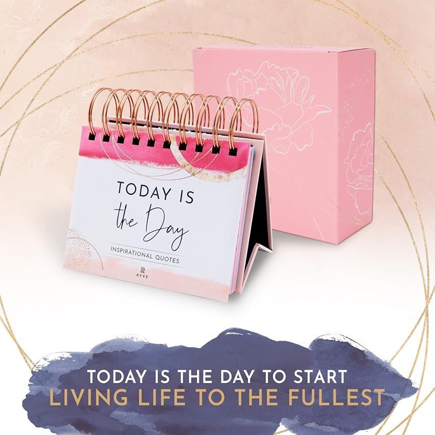 RYVE Motivational Calendar - Daily Flip Calendar with Inspirational Quotes - Motivational Gifts for  | Amazon (US)
