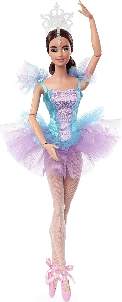 Barbie Signature Doll, Ballet Wishes Posable Brunette With Ballerina Costume, Tutu, Tiara and Poi... | Amazon (US)