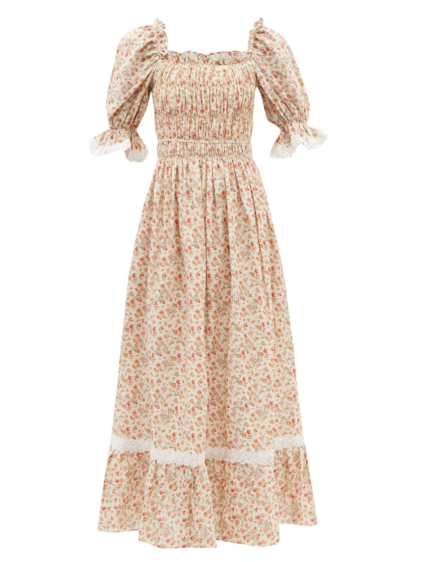 Elisa floral-print cotton-blend dress | Lug Von Siga | Matches (US)