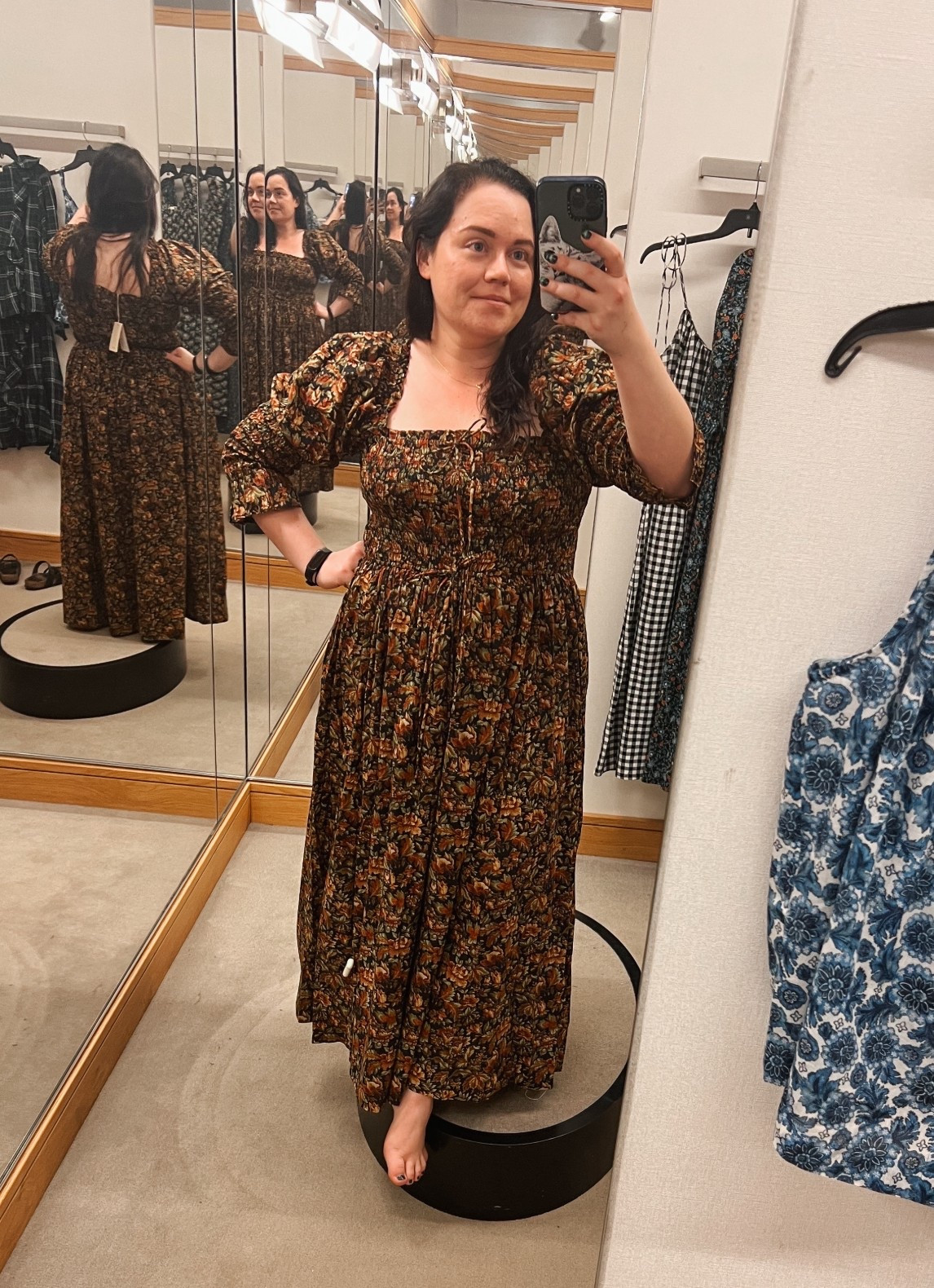 This Dôen dress is such a dream — fun, dramatic, and surprisingly easy to wear 💕 I love the flowy silhouette and the adjustable waist with smocking for the perfect fit. It’s true to size and petite friendly, which can be hard to find in styles like this. A beautiful option for fall and winter events or anytime you want to feel effortlessly put together.

#LTKPetite #LTKStyleTip #LTKSeasonal