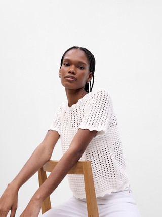 Crochet Crewneck Sweater | Gap (US)