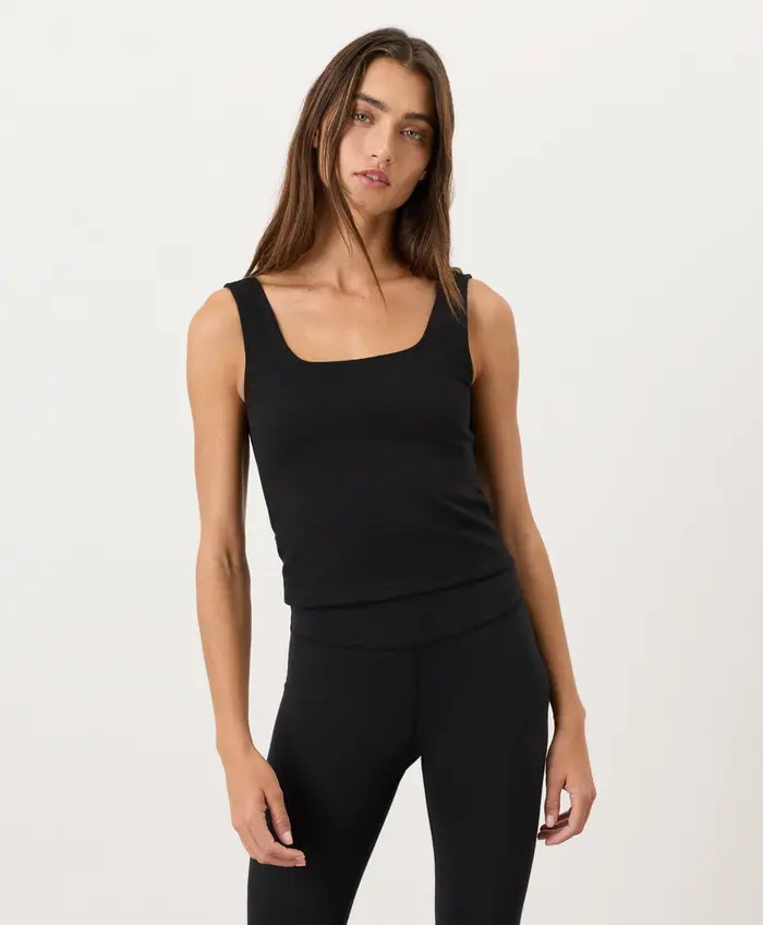 On The Go-To Square Neck Tank Made With Organic Cotton | Nordstrom