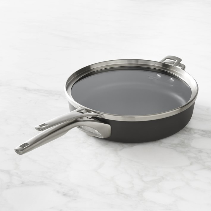 Calphalon Premier Space-Saving Hard-Anodized Nonstick Sauté Pan with Cover | Williams-Sonoma