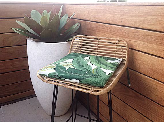 Chair Pads, Palm Leaf Cushions, Banana Leaf Outdoor Cushions, Outdoor Pillows Tropical Chair Pad,... | Etsy (US)