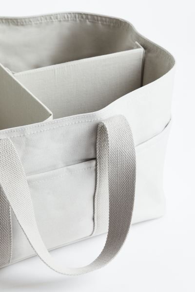 Cotton Canvas Changing Bag - Light gray - Home All | H&M US | H&M (US + CA)