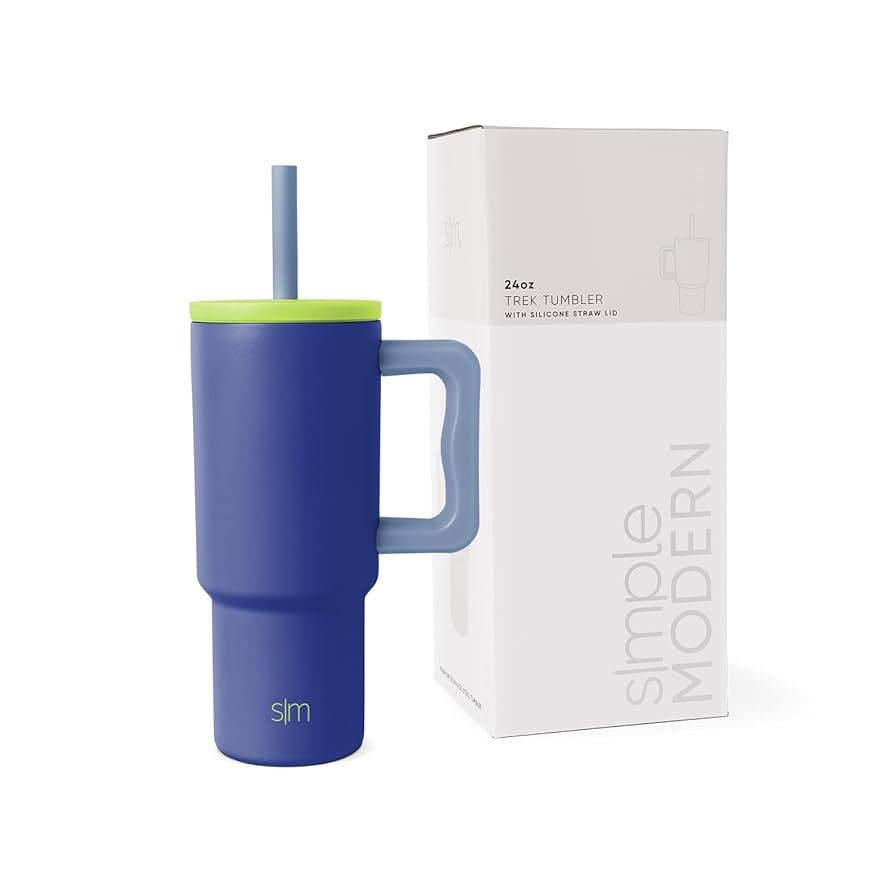 Simple Modern Kids 24 oz Tumbler with Handle and Silicone Straw Lid | Spill Proof and Leak Resist... | Amazon (US)