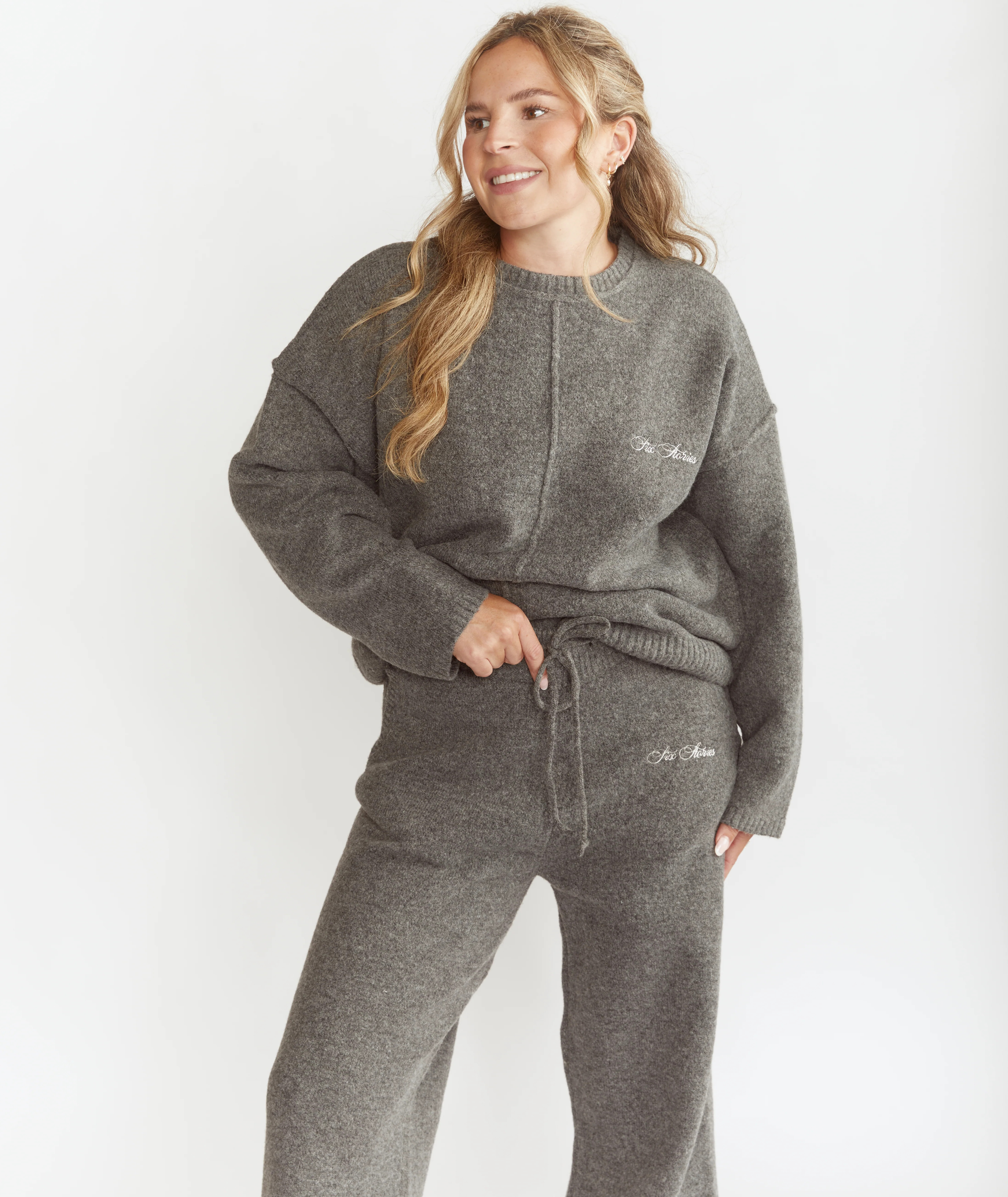 Limited Edition Oversized Knit Jumper - Grey | Six Stories