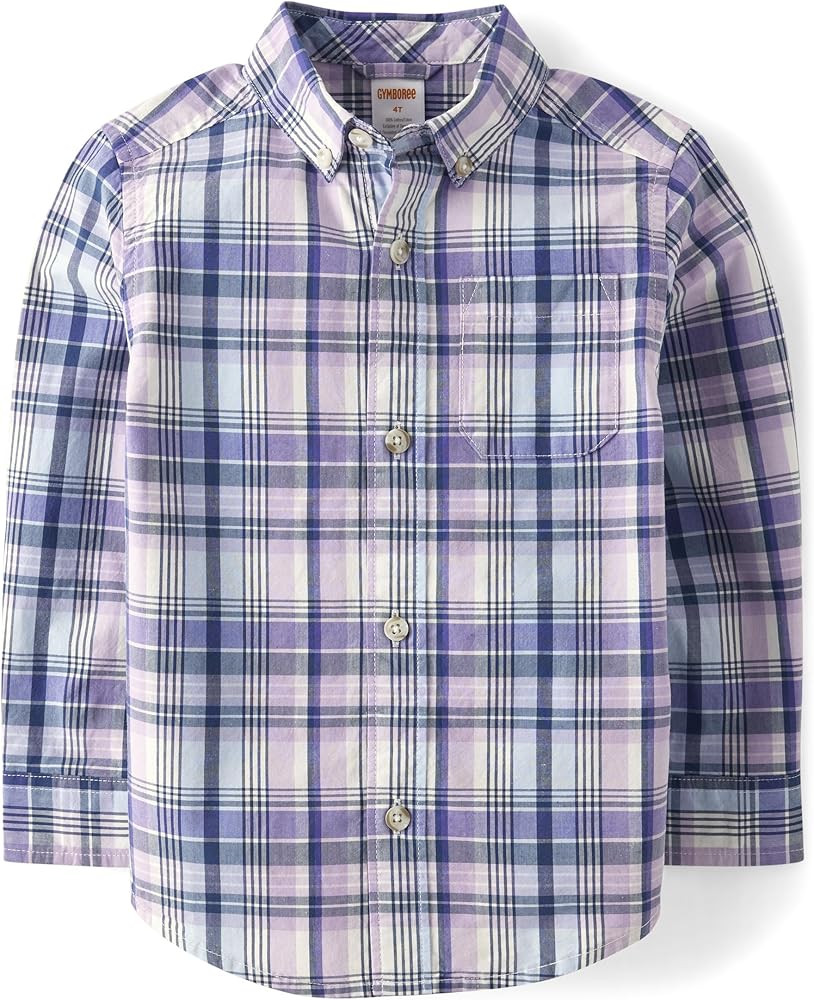 Gymboree Boys' and Toddler Long Sleeve Button Up Shirts | Amazon (US)