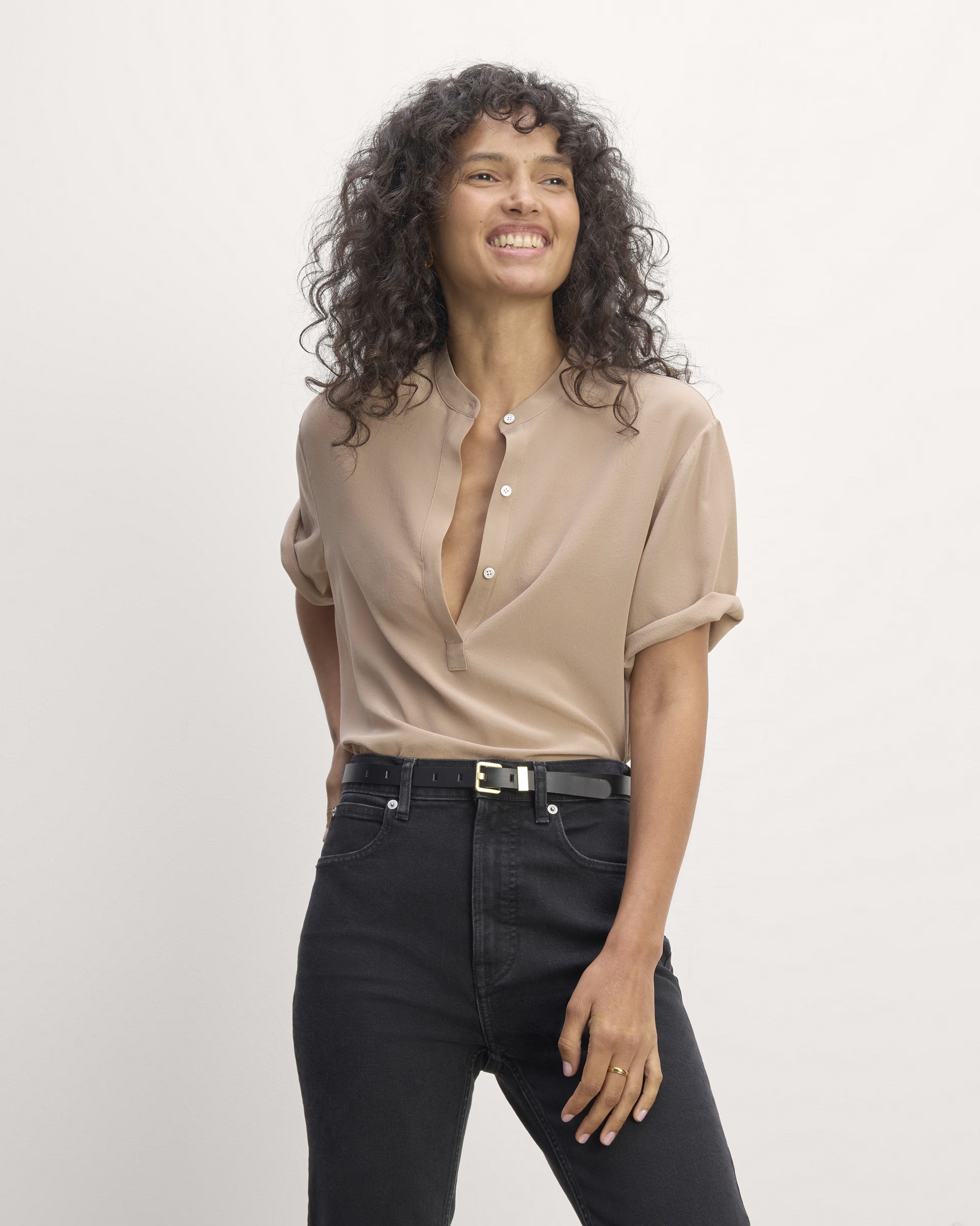 The Popover Top in Washable Silk | Everlane