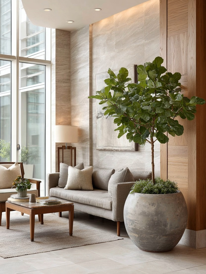 Indoor trees are no longer just plants. They're becoming statement pieces.

One of the biggest home decor shifts of 2026 is the return of nature at scale.

Instead of filling every surface with small decor objects, designers are using oversized indoor trees to create impact, height, and presence. A beautiful tree instantly softens hard architectural lines, fills empty corners, and brings life into a space in a way no accessory can.

And few trees do it better than the Fiddle Leaf Fig.

With its sculptural shape, oversized leaves, and timeless elegance, the Fiddle Leaf Fig has become a favorite in designer homes, luxury hotels, and beautifully curated interiors around the world.

The secret isn't just the tree itself.

It's the planter.

A substantial planter transforms the tree from a houseplant into a true design feature. Together, they create a focal point that grounds the room while adding natural energy and visual balance.

Whether your style is modern, traditional, minimalist, or somewhere in between, a statement tree is one of the easiest ways to elevate your home.

✨ Less clutter. More nature. Bigger impact.

#IndoorTrees #FiddleLeafFig #HomeDecorTrends #StatementPlant #ElegantAndDriven 

 #LTKHome