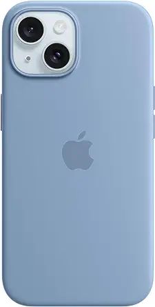 Apple iPhone 15 Silicone Case with MagSafe - Winter Blue ​​​​​​​ | Amazon (US)