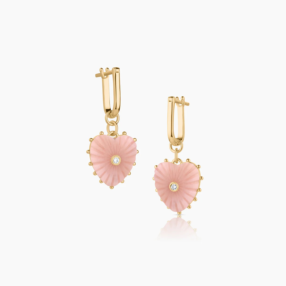 Isabel Pink Opal Earrings | THATCH