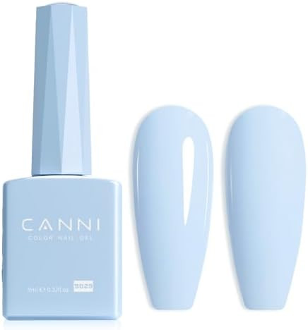 CANNI Light Blue Gel Nail Polish, 1Pcs Baby Blue Gel Polish Pastel Blue Color Nail Polish Gel Hig... | Amazon (US)