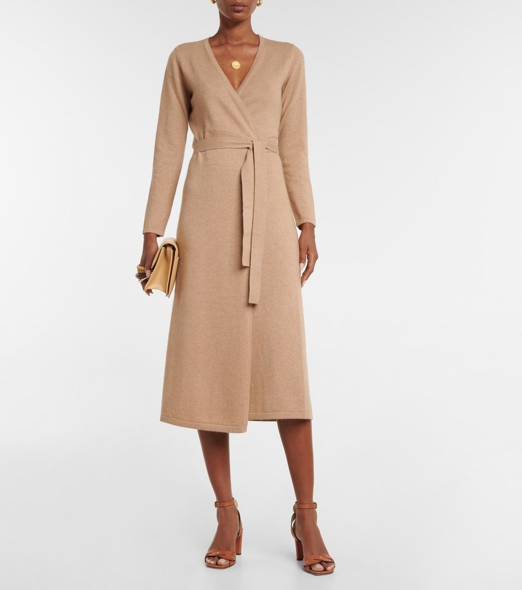 Astrid wool and cashmere wrap dress | Mytheresa (US/CA)