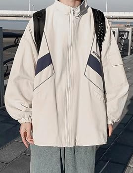Wyeysyt Women Windbreaker Jacket Y2k Varsity Jackets Oversized Vintage 90s Jacket | Amazon (US)