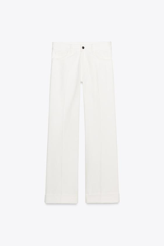 ZW COLLECTION LOW-RISE FLARE JEANS | Zara US