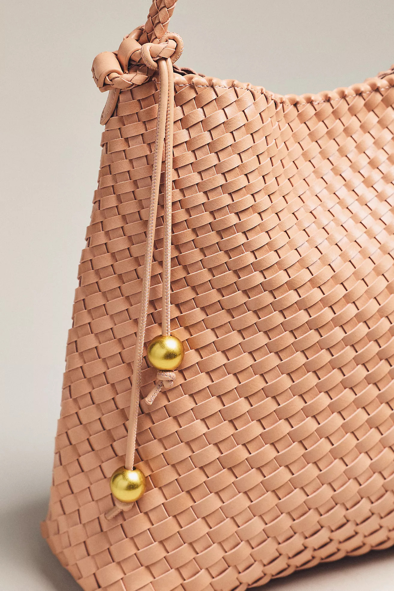 By Anthropologie Woven Knotted-Strap Bucket Bag | Anthropologie (US)