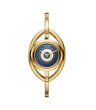 Tory Burch Evil Eye Bangle Watch, Gold-Tone/Ivory, 25 Mm | Tory Burch US