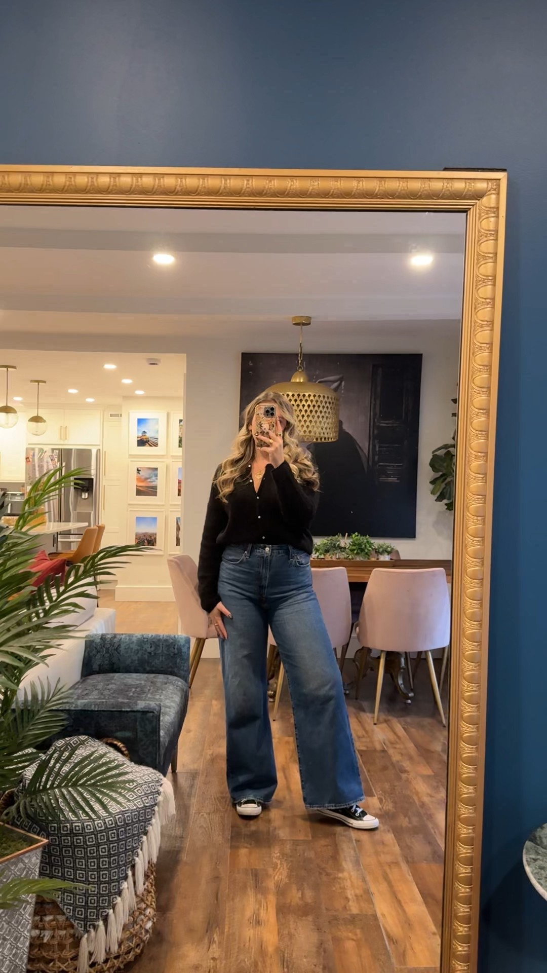 Potentially my favorite pair of wide leg jeans! Wearing a 31w x 32l. Wearing a large in the sweater probably could’ve sized down in that. Fall outfit, casual fall outfit 

#LTKStyleTip #LTKMidsize #LTKSeasonal