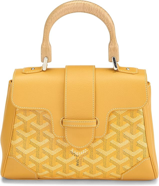 Amazon.com: Goyard, Pre-loved Yellow Goyardine Canvas Saigon Souple Mini, Yellow : Amazon Luxury | Amazon (US)