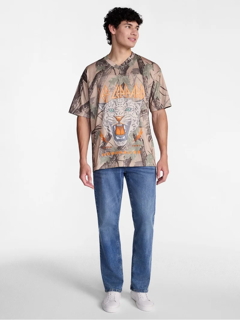 Def Leppard Men's and Big Men's Jersey with Short Sleeves, Sizes S-3XL | Walmart (US)