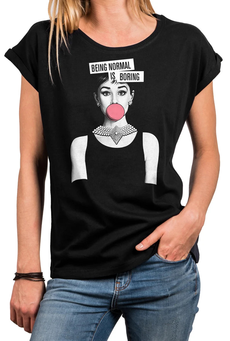 Funny T-shirt for Women With Saying - Print Normal is Boring - Oversized Top Large Sizes Summer T... | Etsy (Global)