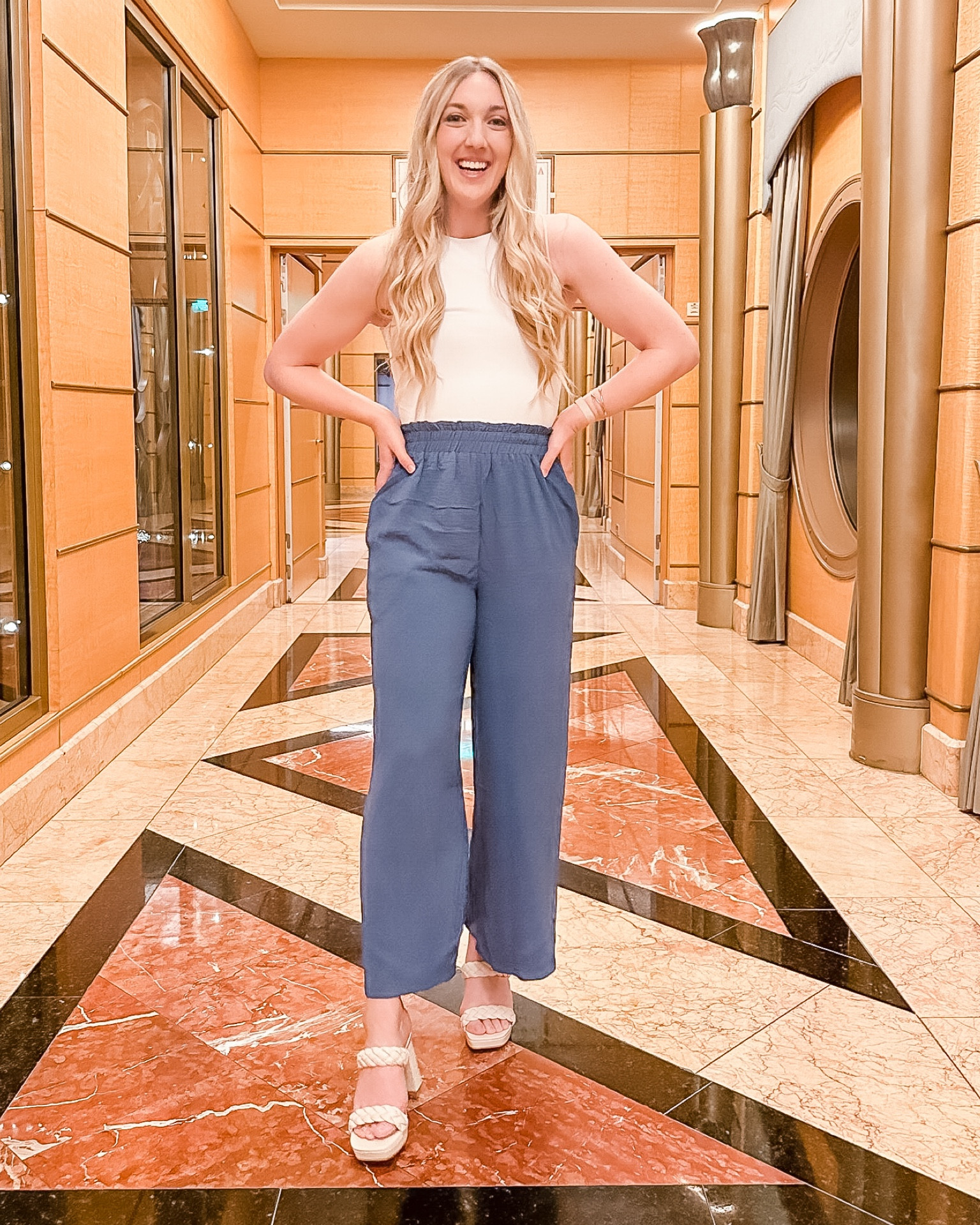 Dinner outfit for your cruise vacation! This is what I wore to Triton’s on the Disney Wonder sailing with Disney Cruise Line! #cruisestyle #disneycruise #cruiseoutfits #vacationoutfits 

#LTKtravel #LTKunder50 #LTKstyletip