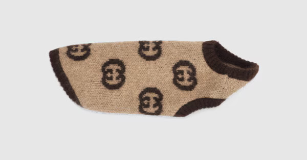 Pet wool blend sweater with Interlocking G | Gucci (US)