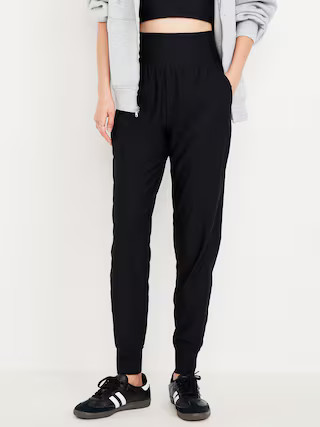 High-Waisted PowerSoft Ribbed 7/8 Joggers | Old Navy (US)