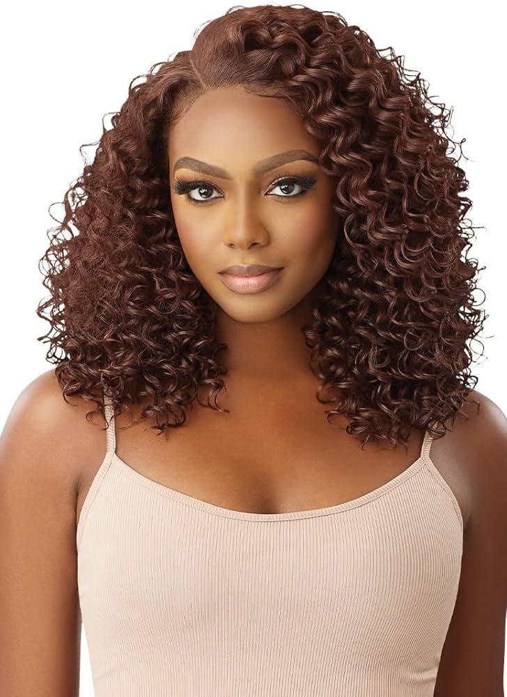 Outre Perfect Hairline 13x4 HD Lace Front Wig DOMINICA 16" (2) | Amazon (US)