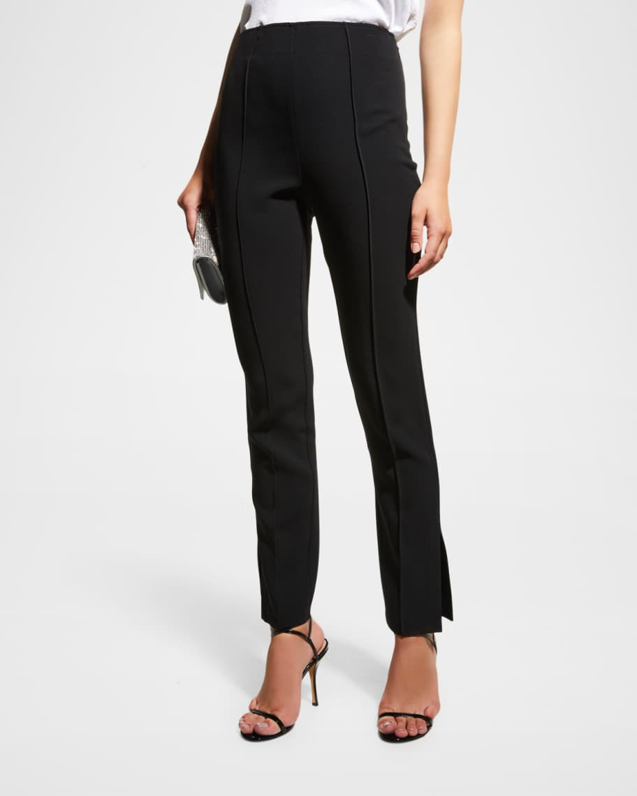 Cinq a Sept Brianne Slit-Leg Trousers | Neiman Marcus