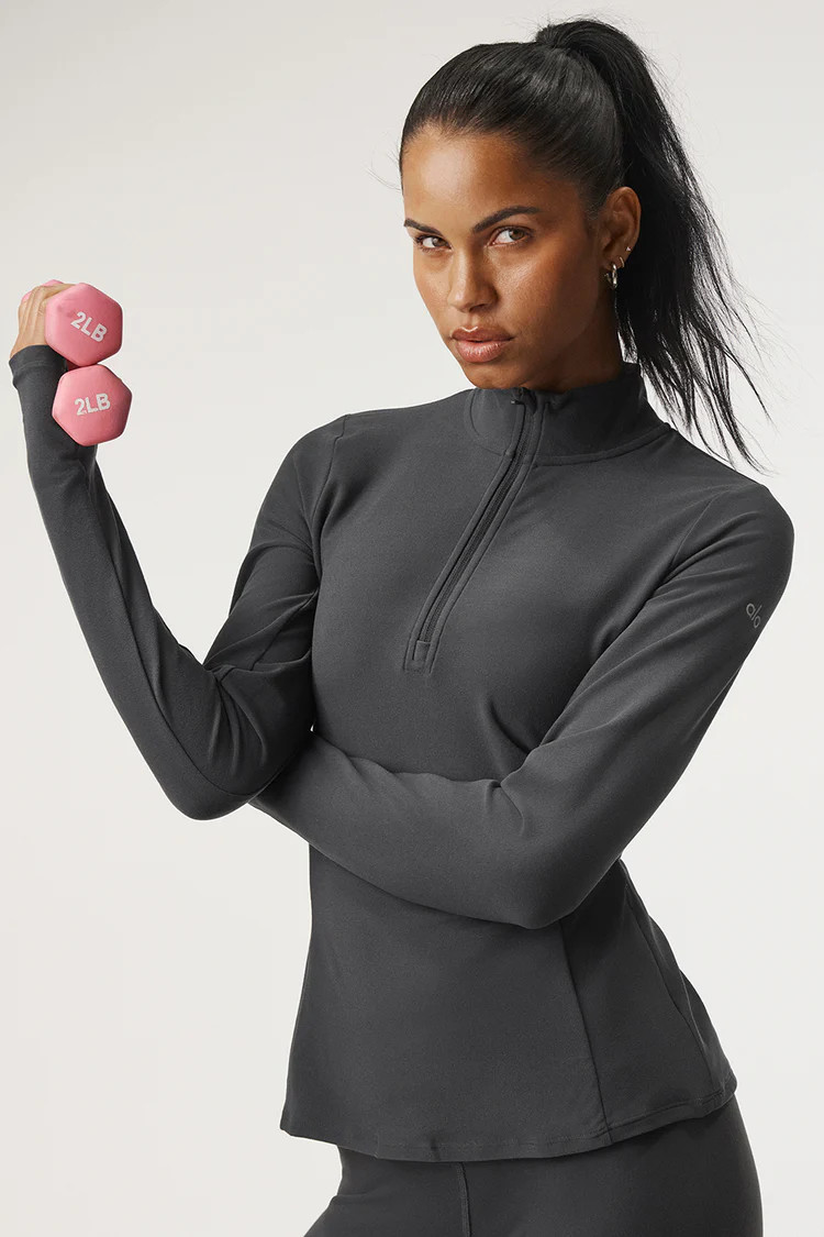 Alosoft 1/2 Zip Rapid Pullover | Alo Yoga