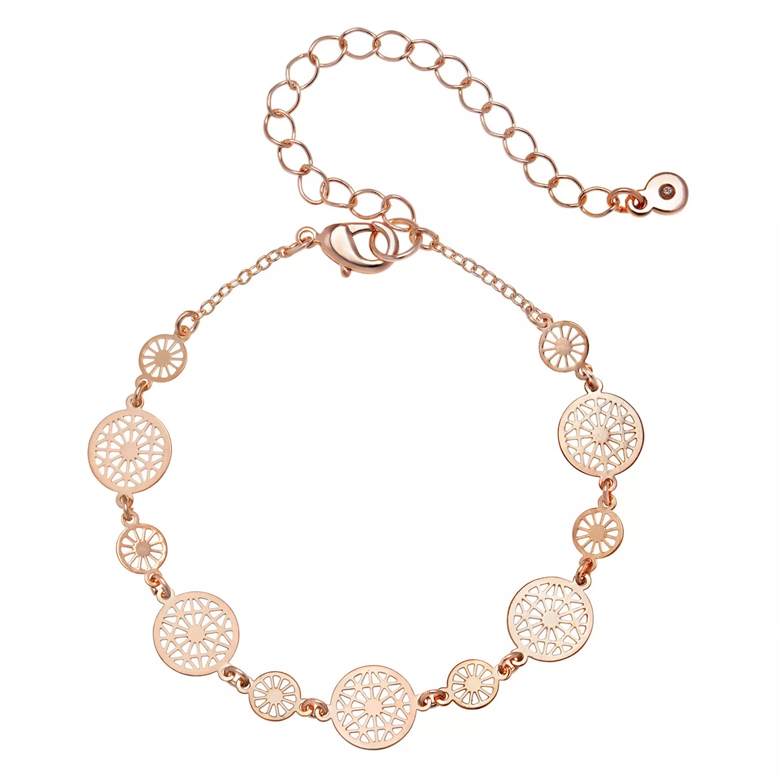 LC Lauren Conrad Rose Gold Tone Filigree Bracelet, Women's, Pink | Kohl's